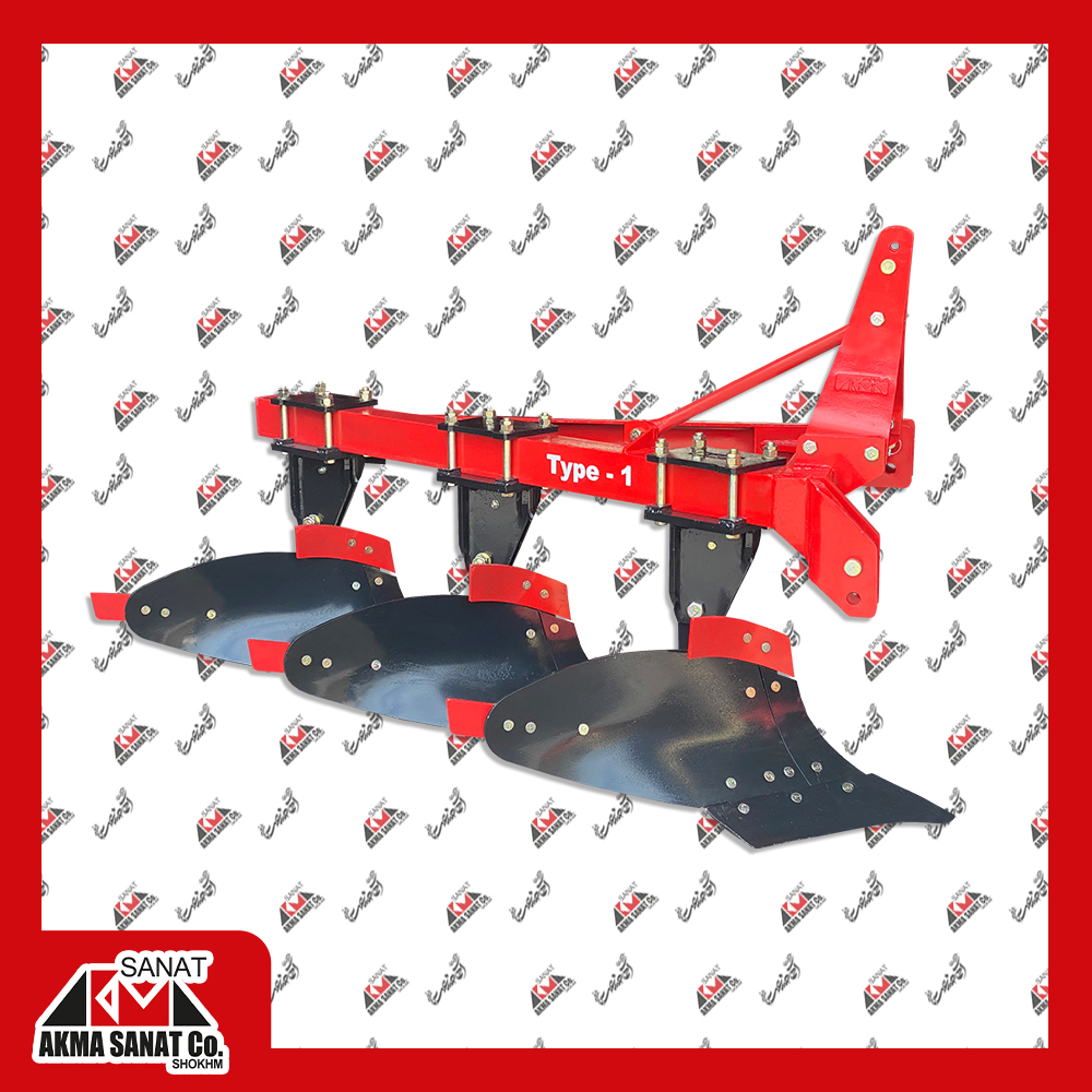 گاوآهن سه خیش قوطی قرمز ممتاز 12-14 اینچ (TYPE-1)